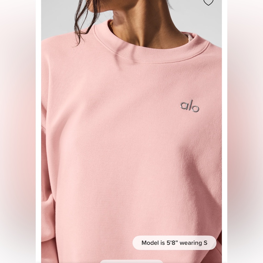 Pink quartz accolade crewneck